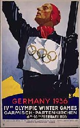 这是一张加米施•帕腾基兴冬季奥运会的海报。