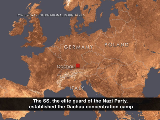 map of concentration camps during. Dachau concentration camp