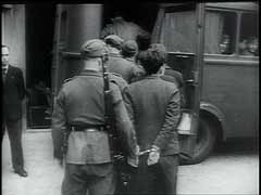 German military court trial of French resistance members