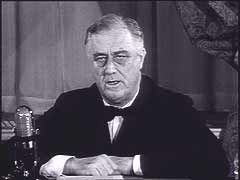 Roosevelt announces aid for Britain