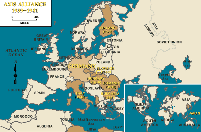 Axis Alliance in World War II â€” Map