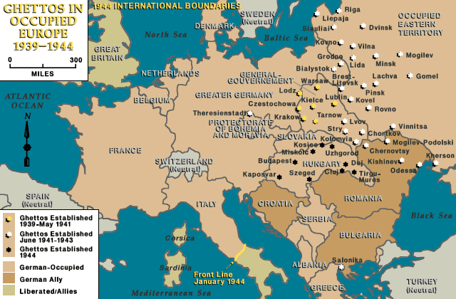 Map Of Europe During World War Ii