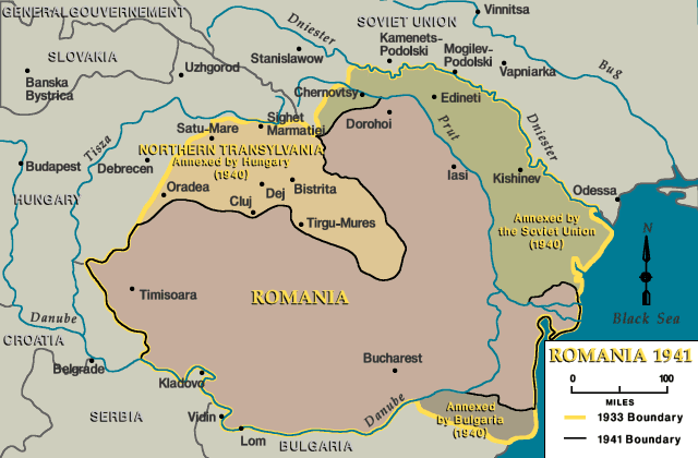 Románia térképe 1941