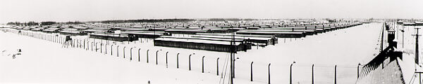 Barracks at Birkenau, part of the large Auschwitz-Birkenau complex in German-occupied Poland. More than 1.1 million people were killed at Auschwitz-Birkenau -- 90 percent were Jews. February 1945.