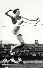 Bowing to international pressure, the German Olympic Committee invited German Jewish high jumper Gretel Bergmann to compete at pre-Olympic qualifying meets. Returning to Germany from England where she had been studying and training, in June 1936 Bergmann equalled the German women's high jump record of 5 feet 3 inches at a trial meet in Stuttgart. But the Germans used only two of their three spots allocated for the high jump and dropped her from the competition.