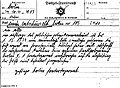 The Berlin Gestapo radio-telegram for lists of suspected active homosexuals, as transcribed by the Police Radio Service for the chief of police in Dortmund, October 24, 1934. A week later, the Gestapo sought each suspect's date and place of birth; place of residence; occupation; membership in the Nazi Party or in a Nazi organization, including date joined and level of service; and "whether the person has been convicted by a court of homosexual activity or whether there have only been incidents." 