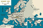 L'Europe de 1933, avec indication de l'Autriche