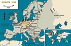 L'Europe de 1933, avec indication de l'Allemagne