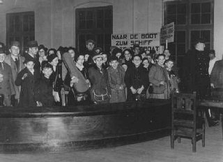 Enfants juifs réfugiés d’Allemagne nazie.