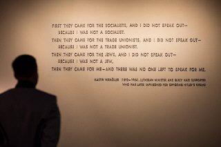 Martin Niemöller: "First they came for the Socialists..."