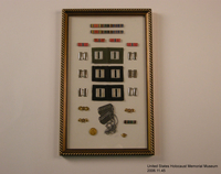 2006.11.45, Framed set of military medals, ribbons and insignia, J. George Mitnick Collection