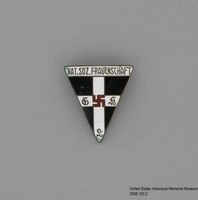 2006.103.2, National socialist frauenschaft (women’s organization) pin, Cayla DuChene Houston Collection