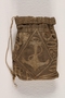Hand-made tobacco pouch from Dachau concentration camp