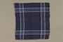 Plaid handkerchief used by a German Jewish displaced person and camp survivor