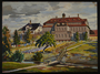 Painting of a large estate given to an UNRRA official
