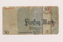 Łódź (Litzmannstadt) ghetto scrip, 50 mark note