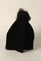 Cantor’s black tufted hat worn by a Hungarian rabbi
