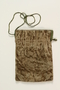 Set of tefillin with a green pouch worn by a Hungarian rabbi