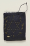 Embroidered blue tefillin bag carried by a Lithuanian Jewish man in hiding