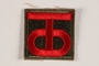 US Army 90th Infantry Division shoulder sleeve patch with a red T and O monogram on a black field