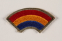 US Army 42nd Infantry Division shoulder sleeve patch with a red, yellow and blue rainbow