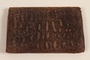 Embossed brown leather bi-fold wallet used by a soldier in the Jewish Brigade, British Army