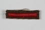 Jewish Brigade Group uniform patch with 1 red stripe worn by a Brigade soldier