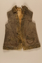 Sheepskin vest worn by a Jewish girl living in hiding