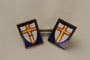Set of two cuff links worn by a medical officer, 2nd Polish Corps