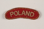 Poland uniform patch worn by a Jewish medical officer, 2nd Polish Corps