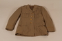 US Army officer's summer weight tunic worn by the director of the Vaad Hatzala Emergency Committee in postwar Germany
