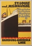 Poster advertising the flagships of the Hamburg-Amerika Line