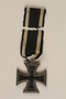 World War I Iron Cross 2nd class combatant’s medal with ribbon awarded to a German Jewish soldier
