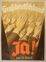 Poster encouraging the public to vote yes in the 1938 Anschluss referendum