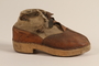 Handmade shoes worn by an inmate of Buchenwald concentration camp