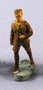 Toy Nazi SA figurine in a brown uniform with swastika armband acquired by a US family in Vienna