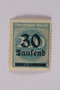 Postage stamp, 200 mark, issued in Germany during hyperinflation in the Weimar Republic
