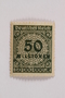 Postage stamp, 50 milionen mark, issued in Germany during hyperinflation in the Weimar Republic