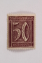 Postage stamp, 50 mark, issued in Germany during hyperinflation in the Weimar Republic