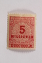 Postage stamp, 5 millionen mark, issued in Germany during hyperinflation in the Weimar Republic