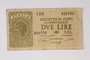 Italy currency note, 2 lire, issued by the Fascist government