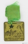 World Congress of Esperanto medallion with an image of woman and a view of Budapest owned by a Czech Jewish refugee
