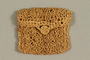 Straw purse with crocheted  trim acquired in Gurs internment camp by a German Jewish prisoner