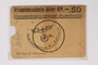 Auschwitz concentration camp scrip type 3, .50 Reichsmark, received by a Polish Jewish inmate