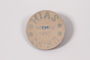 Souvenir pin with the words HIAS and Bremen and two boxes given to a young Jewish Polish refugee