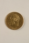 Imperial Russia, gold 5 ruble coin saved by a Jewish Polish family living with partisans