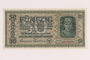 Occupation currency note, 50 Karbowanez, issued by Nazi Germany in eastern Poland