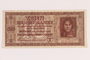 Occupation currency note, 10 Karbowanez, issued by Nazi Germany in eastern Poland