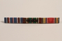 Ribbon bar with 3 campaign ribbons issued to a Jewish German US soldier