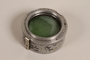 Plaubel camera lens hood with green filter and case used by German Jewish US soldier